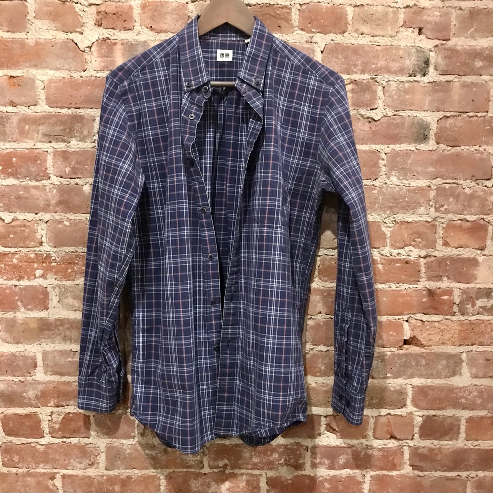 Uniqlo multicolored gingham shirt. Size M - Picture 9 of 9